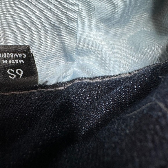 Simply Vera Wang Skinny Jeans 6 S Mid Rise Stretch Denim Dark Wash Indigo - Picture 11 of 11